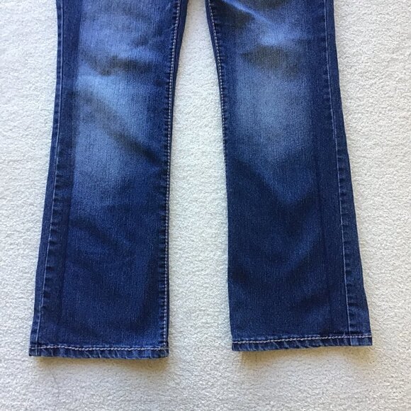 NINE WEST JEANS SIZE 8 RAMSES BLING BOOT - Picture 6 of 8